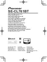 Предварительный просмотр 1 страницы Pioneer SE-CL761BT Operation Instructions Manual