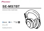 Pioneer SE-E7BT Operating Instructions Manual предпросмотр