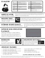 Preview for 9 page of Pioneer SE-MASTER 1 Operating Instructions Manual