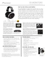 Preview for 3 page of Pioneer SE-MINITOR5 Manual