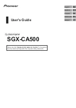 Pioneer SGX-CA500 User Manual preview