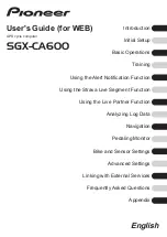 Preview for 1 page of Pioneer SGX-CA600 User Manual