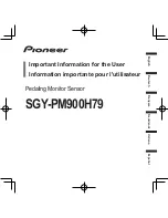 Pioneer SGY-PM900H79 L Important Information For The User preview