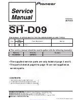 Preview for 1 page of Pioneer SH-D09 Service Manual