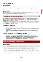 Preview for 5 page of Pioneer Siriusxm DMH-2600NEX Operation Manual