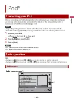 Preview for 43 page of Pioneer Siriusxm DMH-2600NEX Operation Manual