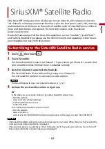 Preview for 61 page of Pioneer Siriusxm DMH-2600NEX Operation Manual