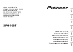 Предварительный просмотр 1 страницы Pioneer SPH-10BT Installation Manual