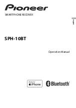 Pioneer SPH-10BT Operation Manual preview