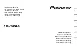 Preview for 1 page of Pioneer SPH-20DAB Installation Manual