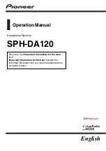 Pioneer SPH-DA120 Operation Manual preview