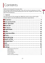 Предварительный просмотр 2 страницы Pioneer SPH-DA160DAB Operation Manual