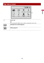 Предварительный просмотр 12 страницы Pioneer SPH-DA160DAB Operation Manual