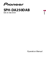 Pioneer SPH-DA250DAB Operation Manual preview