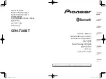 Pioneer SPH-T20BT Owner'S Manual предпросмотр