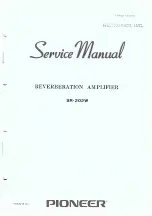 Pioneer SR-202W Service Manual preview