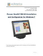 Preview for 1 page of Pioneer StealthTOM-M6 Installation And Configuration Manual