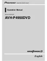 Preview for 1 page of Pioneer Super Tuner III D AVH-P4950DVD Operation Manual