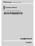 Pioneer Super Tuner III D AVH-P6550DVD Operation Manual preview