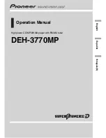 Pioneer Super Tuner III D DEH-3770MP Operator'S Manual preview