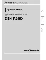 Pioneer Super Tuner III D DEH-P2550 Operation Manual preview