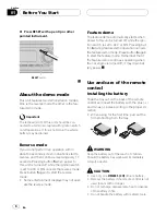 Preview for 8 page of Pioneer Super Tuner III D DEH-P8600MP Operation Manual