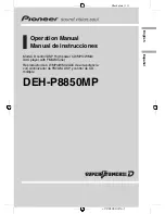 Preview for 1 page of Pioneer SUPER TUNER III D DEH-P8850MP Operation Manual