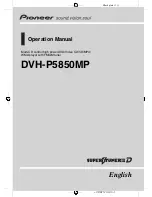 Pioneer Super Tuner III D DVH-P5850MP Operation Manual preview