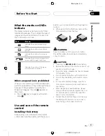 Preview for 9 page of Pioneer Super Tuner III D DVH-P5850MP Operation Manual