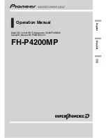 Предварительный просмотр 1 страницы Pioneer SUPER TUNER III D FH-P4200MP Operation Manual