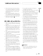 Предварительный просмотр 49 страницы Pioneer SUPER TUNER III D FH-P4200MP Operation Manual