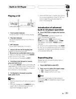 Предварительный просмотр 13 страницы Pioneer Super Tuner III DEH-P3900MP Operation Manual