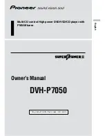 Pioneer Super Tuner III DVH-P7050 Owner'S Manual предпросмотр