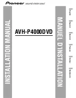 Preview for 1 page of Pioneer Super Tuner IIID AVH-P4000DVD Installation Manual