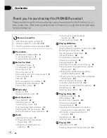 Preview for 2 page of Pioneer Super Tuner IIID AVH-P4100DVD Operation Manual