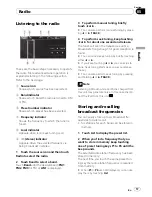 Предварительный просмотр 17 страницы Pioneer Super Tuner IIID AVH-P4100DVD Operation Manual