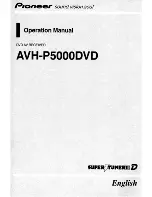 Pioneer Super Tuner IIID AVH-P5000DVD Operation Manual preview