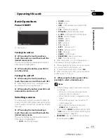 Preview for 17 page of Pioneer Super Tuner IIID AVH-P5100DVD Operation Manual