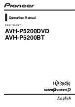 Pioneer Super Tuner IIID AVH-P5200BT Operation Manual preview