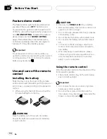 Preview for 16 page of Pioneer Super Tuner IIID+ AVH-P7800DVD Operation Manual