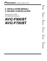 Pioneer Super Tuner IIID AVIC-F700BT Installation Manual preview