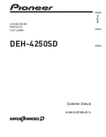 Preview for 1 page of Pioneer Super Tuner IIID DEH-4250SD Operation Manual