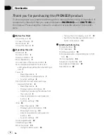 Preview for 2 page of Pioneer Super Tuner IIID DEH-4250SD Operation Manual