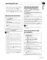 Preview for 9 page of Pioneer Super Tuner IIID DEH-4250SD Operation Manual