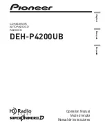 Preview for 1 page of Pioneer Super Tuner IIID DEH-P4200UB Operation Manual