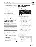 Preview for 9 page of Pioneer Super Tuner IIID DEH-P4200UB Operation Manual