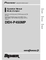 Preview for 1 page of Pioneer Super Tuner IIID DEH-P450MP Operation Manual