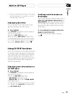 Preview for 19 page of Pioneer Super Tuner IIID DEH-P480MP Operation Manual