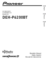 Pioneer Super Tuner IIID DEH-P6200BT Operation Manual предпросмотр