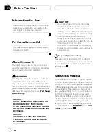 Preview for 6 page of Pioneer Super Tuner IIID+ DEH-P800PRS Operation Manual